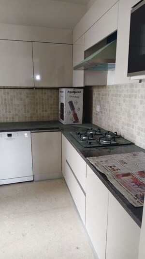 Kitchen in 3 BHK Apartment at Godrej Woods, Sector 43 – for Rent