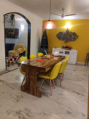 Living Room in 3 BHK Builder Floor at Malviya Nagar – for Rent