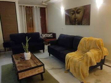 Living Room in 3 BHK Builder Floor at Malviya Nagar – for Rent