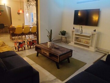 Living Room in 3 BHK Builder Floor at Malviya Nagar – for Rent