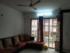 Living Room in 3 BHK Apartment at Madhuban Satin Brick, Kharadi – for Rent