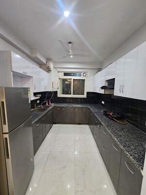 Kitchen in 3 BHK Builder Floor at Ansal Sushant Apartments, Sushant Lok I – for Rent