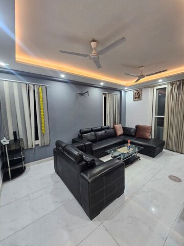 Living Room in 3 BHK Builder Floor at Ansal Sushant Apartments, Sushant Lok I – for Rent