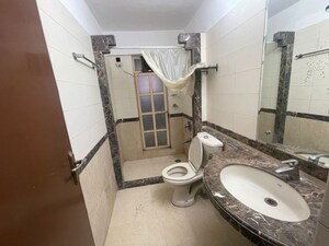 Bathroom in 3 BHK Apartment at Ansal Heights, Worli – for Rent