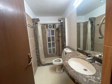 Bathroom in 3 BHK Apartment at Ansal Heights, Worli – for Rent