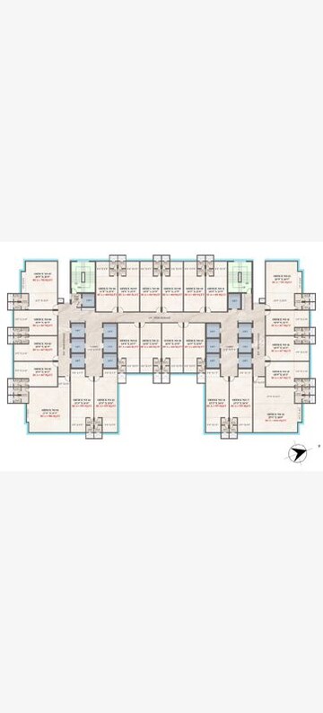 Floor Plan in  Office Space at Crescent Western Trade Center, Oshiwara – for Sale