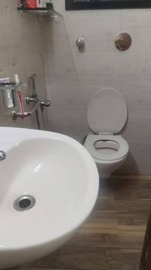 Bathroom in 4 BHK Apartment at Shah & Chheda Mahavir Ornate, Kopar Khairane – for Rent