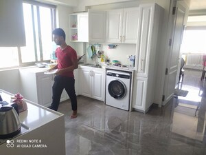 Bathroom in 3 BHK Apartment at KM Mid Summer CHS, Santacruz West – for Rent