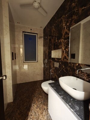 Bathroom in 4 BHK Builder Floor at Ansal Sushant Floors, Sushant Lok ii – for Rent