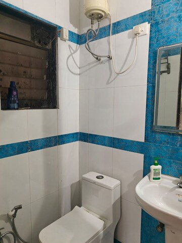 Bathroom in 2 BHK Apartment at Oracle Sapphire CHS, Nerul – for Rent
