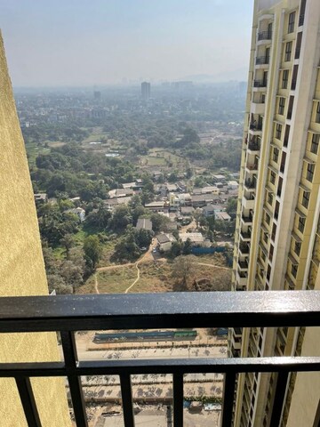 Balcony in 1.5 BHK Apartment at Runwal Gardens, Dombivli East – for Rent