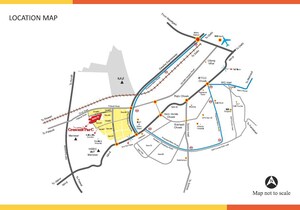 3 BHK Apartment – Map Location View at Sare Crescent Parc, Sector 92 - for Sale