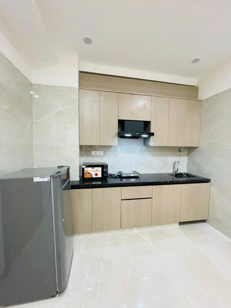 Kitchen, sector 40 1 Bedroom 650 Sq.Ft. Builder Floor In Sector 40 Gurgaon 9850394