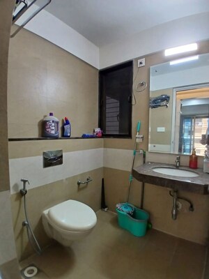 Bathroom in 2 BHK Apartment at Raheja Serenity, Kandivali East – for Rent