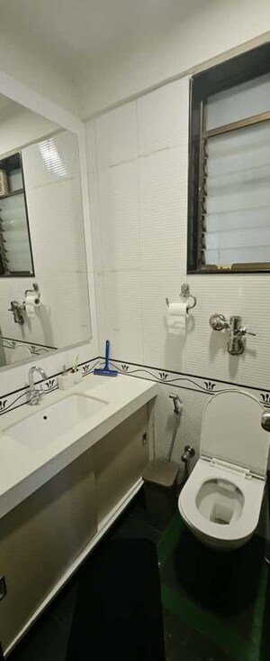 Bathroom in 2 BHK Apartment at Lake Home, Powai – for Rent