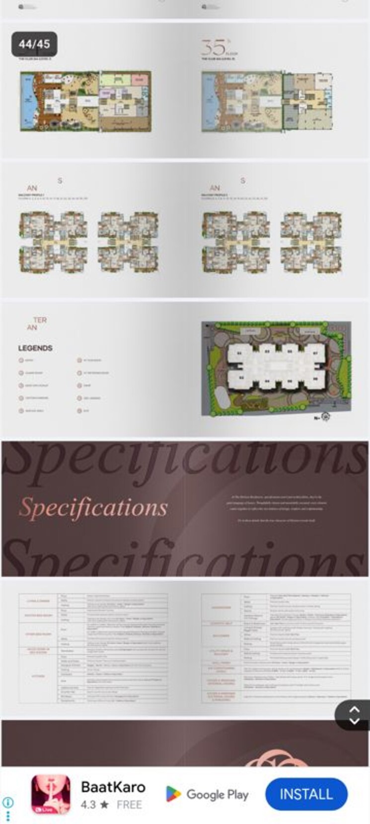 Master Plan, harmony-one-of-one 4 Bedroom 4465 Sq.Ft. Apartment In Indrapuram Ghaziabad 9850929