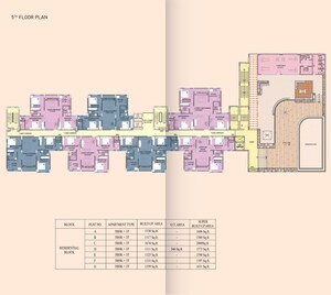 Floor Plan in 3 BHK Apartment at Bankim Nagar – for Sale