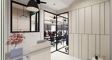 Team Area in  Office Space at Savaliya Krish Cubical, Thaltej – for Rent