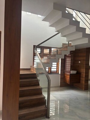 Staircase in 4 BHK Independent House at Poochatty – for Sale