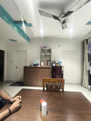 Living Room in 2.5 BHK Apartment at Flora Elegance, Miyapur – for Rent