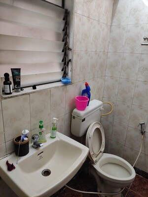 Bathroom in 2 BHK Apartment at Sanghvi Heights, Wadala – for Rent