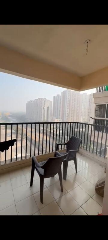 Balcony in 2 BHK Apartment at Gaur Atulyam Gravity, Omicron I Greater Noida – for Rent
