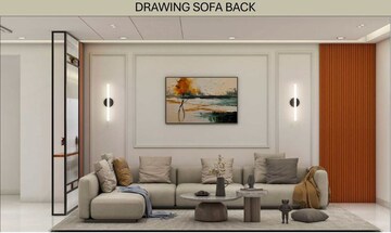 Living Room in 4 BHK Apartment at Prestige Beverly Hills, Kokapet – for Rent