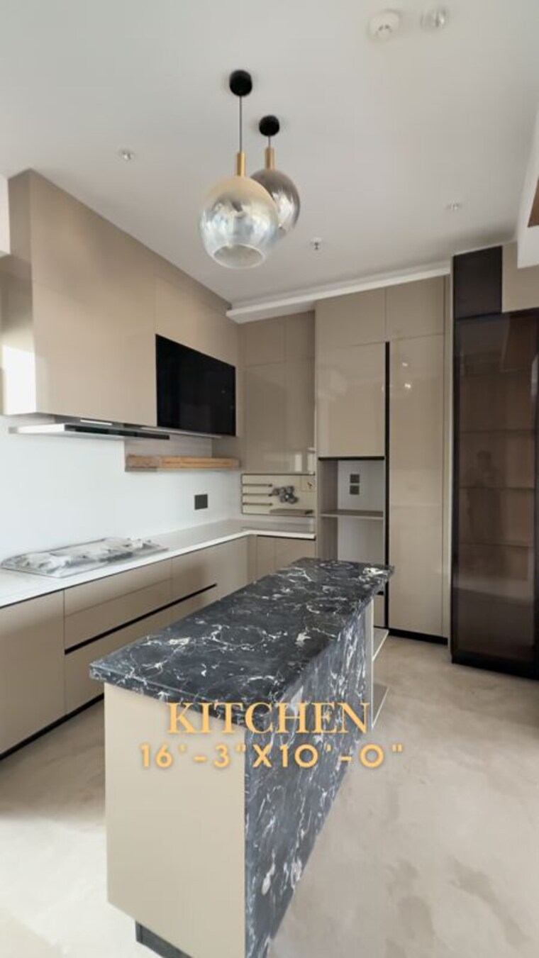 Kitchen, aba-county-107 4 Bedroom 3631 Sq.Ft. Apartment In Sector 107 Noida 9852576