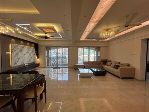 Living Room in 4 BHK Apartment at K Raheja Reserve, Mohammadwadi – for Rent