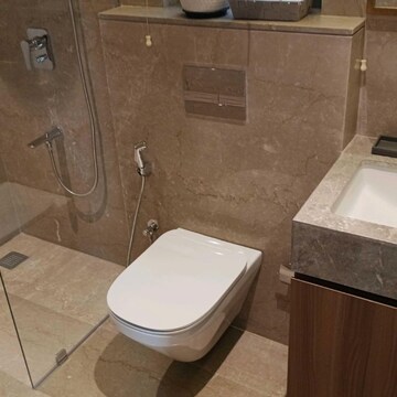 Bathroom in 3 BHK Apartment at Piramal Mahalaxmi, Arthur rd – for Sale