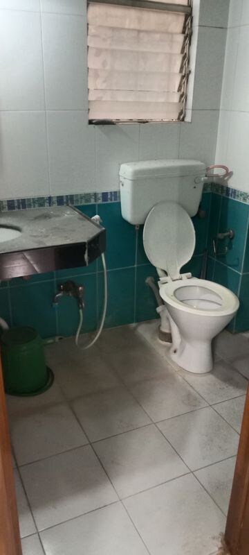 Bathroom in 2 BHK Apartment at Omkar Pearl Apartment, Veerabhadra Nagar – for Rent