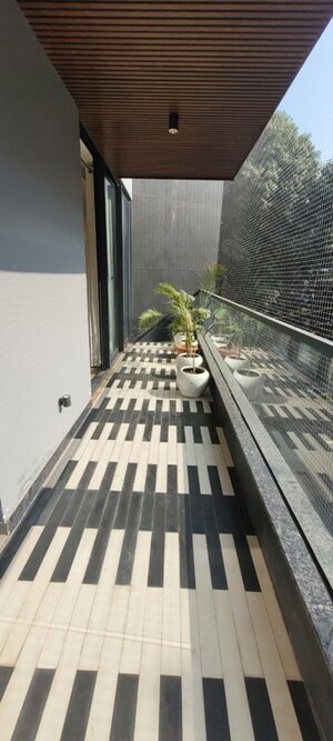 Balcony in 3 BHK Builder Floor at Greater Kailash I – for Rent