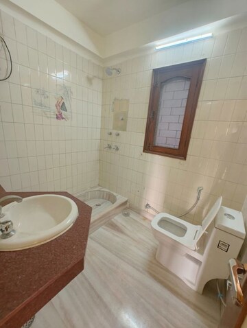 Bathroom in 3 BHK Builder Floor at East Of Kailash – for Rent