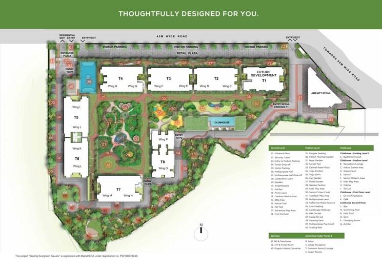 Master Plan, godrej-evergreen-square 3 Bedroom 1074 Sq.Ft. Apartment In Hinjewadi Phase 3 Pune 9847885