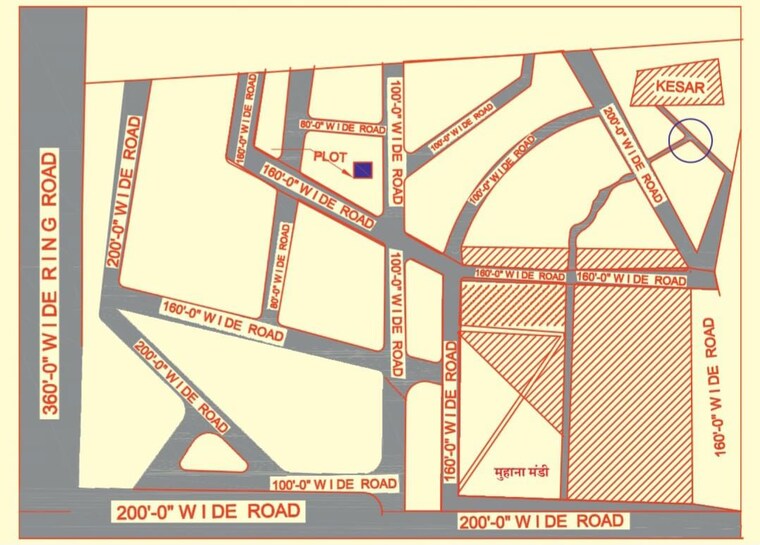 Map Location, ansal-florence-town  85 Sq.Yd. Plot In Renwal Manji Jaipur 9853086