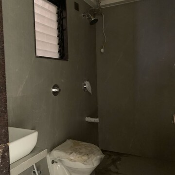 Bathroom in 3 BHK Apartment at Aadhunik Bansi Terrace CHS, Dalvi Nagar – for Rent