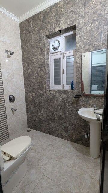 Bathroom in 4 BHK Builder Floor at Sector 21c – for Rent