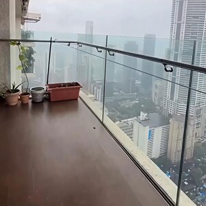 Balcony in 4 BHK Apartment at Raheja Imperia, Empire Mill – for Sale