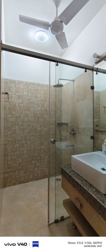 Bathroom in 3 BHK Apartment at Jor Bagh – for Rent