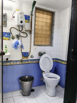 Bathroom in 1 BHK Apartment at Sagar Avenue, Santacruz East – for Rent
