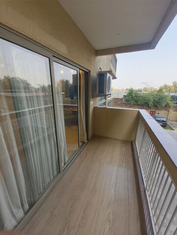 Balcony in 3.5 BHK Apartment at Mahima Shubh Nilay, Ajmer Road – for Sale