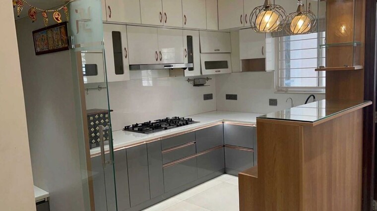 Kitchen, hallmark-vicinia 3 Bedroom 1600 Sq.Ft. Apartment In Narsingi Hyderabad 9853321