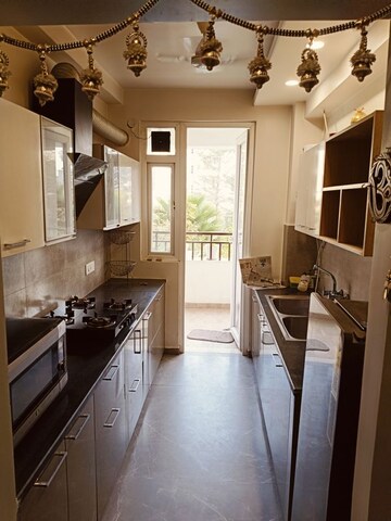 Kitchen in 3 BHK Builder Floor at Dhakoli – for Rent