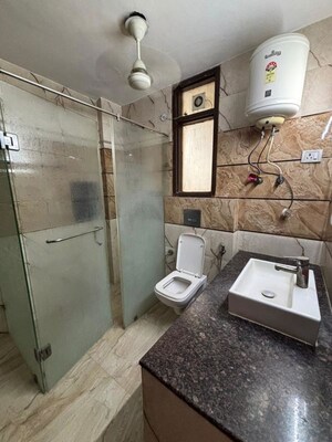 Bathroom in 4 BHK Builder Floor at Saket – for Rent