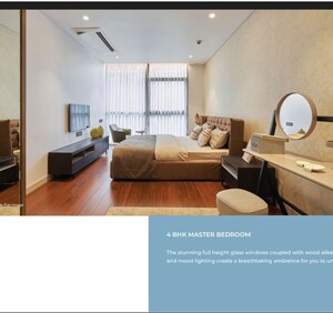 Living Room in 4 BHK Apartment at Balewadi – for Sale