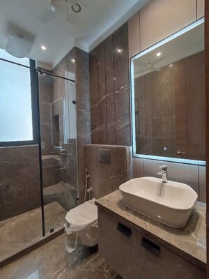 Bathroom in 3 BHK Builder Floor at Green Park – for Rent