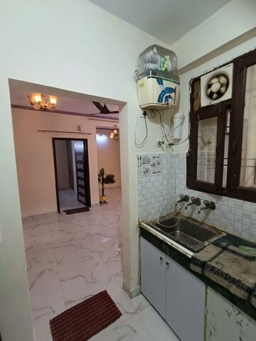 Kitchen in 2 BHK Builder Floor at Jai Shree Balaji Sukhdham Residency, Sector 104 – for Rent