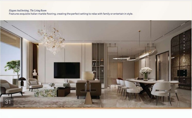 Living Room, landmark-skyvue 4 Bedroom 3930 Sq.Ft. Apartment In Sector 103 Gurgaon 9853519