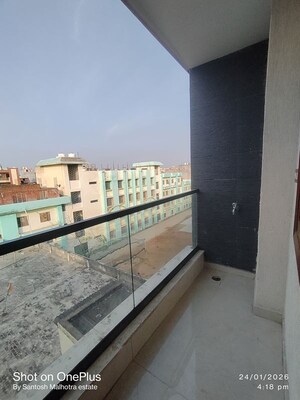 Balcony in 3 BHK Builder Floor at Dwarka Mor – for Rent