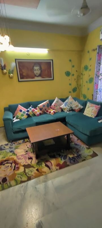 Living Room in 3 BHK Apartment at Greenfield Heights, New Town – for Sale